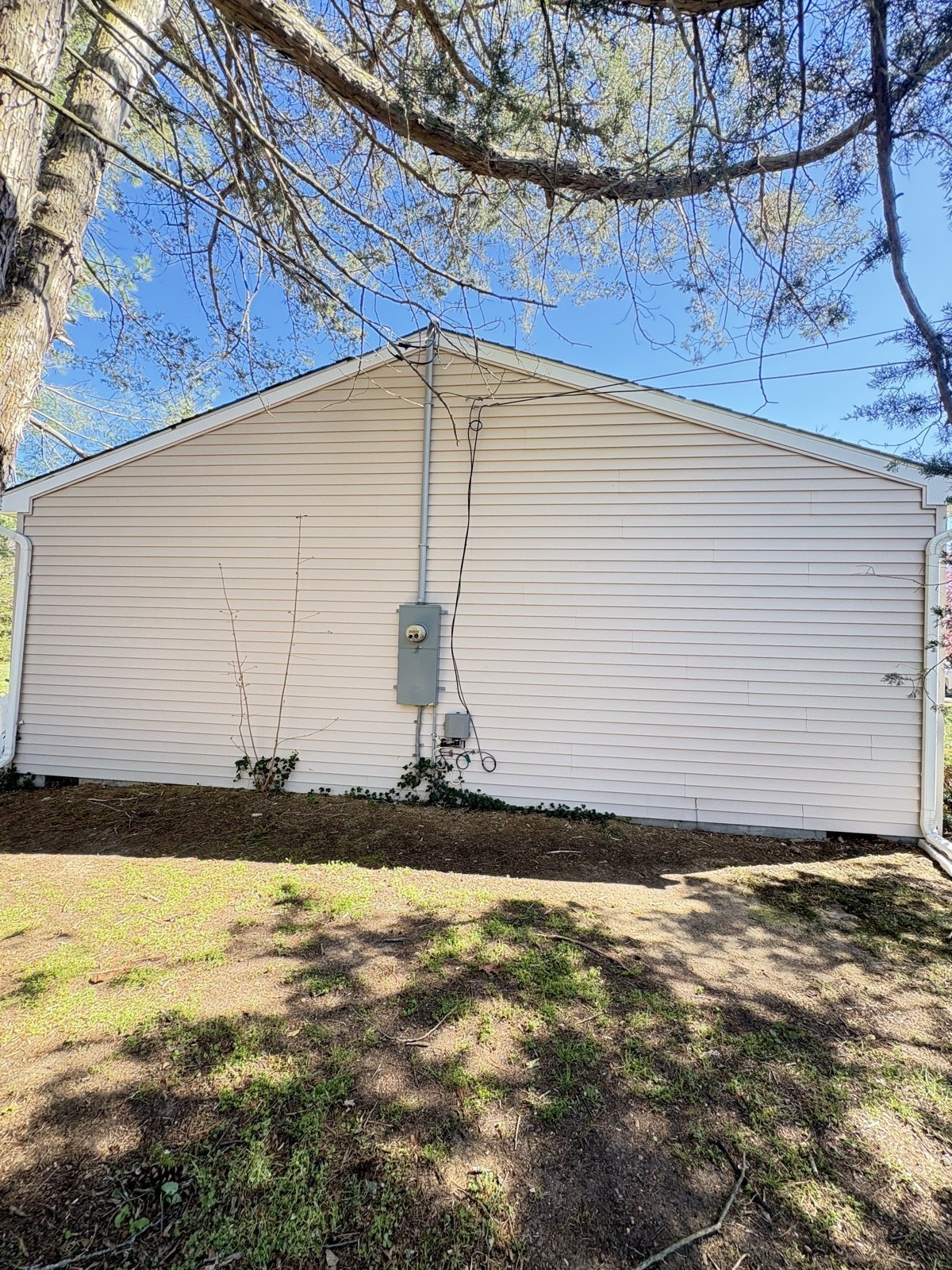 Gable siding after