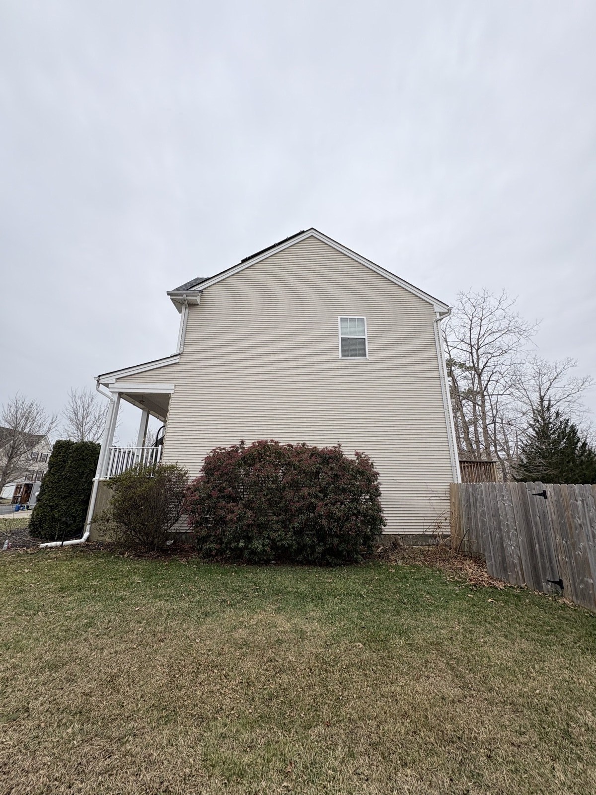 House after soft wash